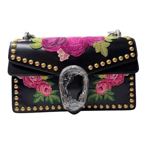 Gucci Small Embroidered Dionysus Studded Shoulder Bag - Picture 13 of 15